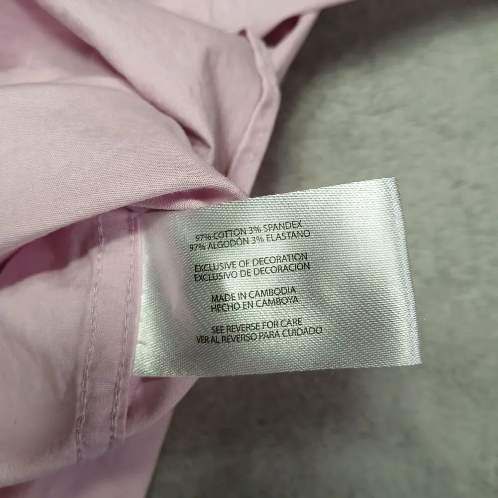 Banana Republic Mens XXL Purple Lavender Slim Long Sleeve Button Up Shirt Preppy